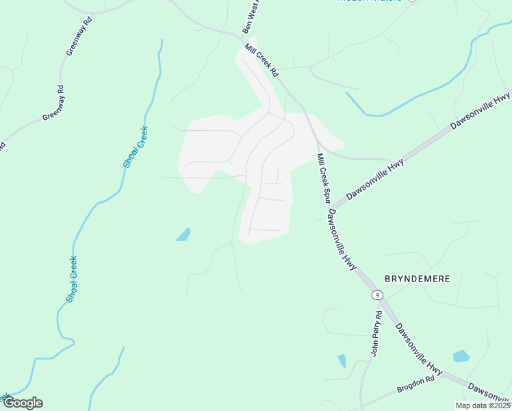 map of restaurants, bars, coffee shops, grocery stores, and more near 404 Miller Drive in Dawsonville