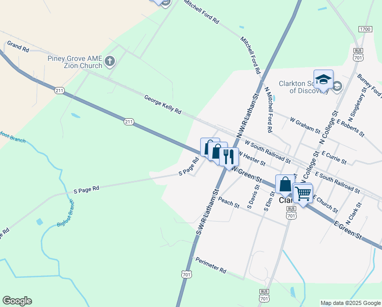 map of restaurants, bars, coffee shops, grocery stores, and more near in Kelly