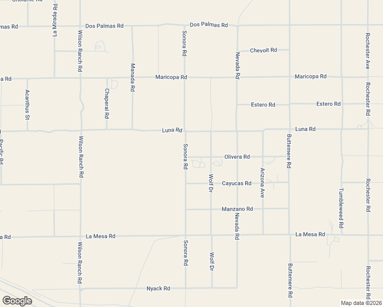 map of restaurants, bars, coffee shops, grocery stores, and more near 13225 Sonora Road in Phelan