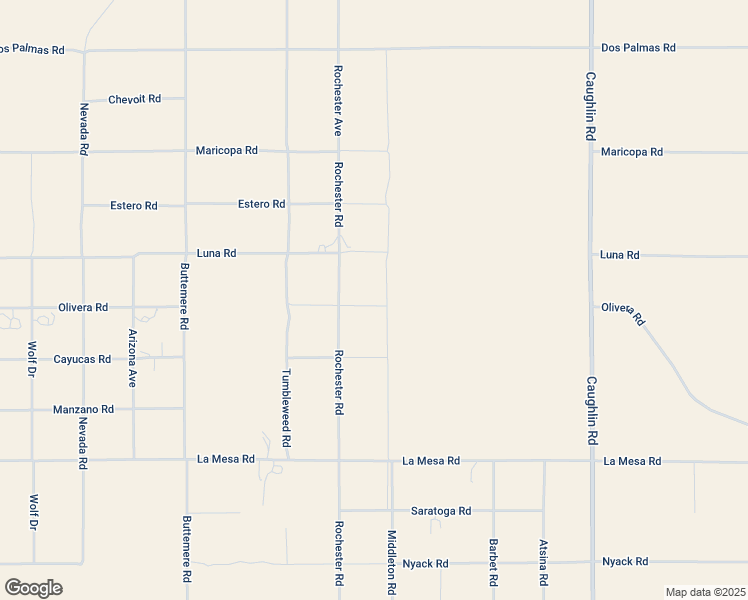 map of restaurants, bars, coffee shops, grocery stores, and more near Estero Road in Phelan