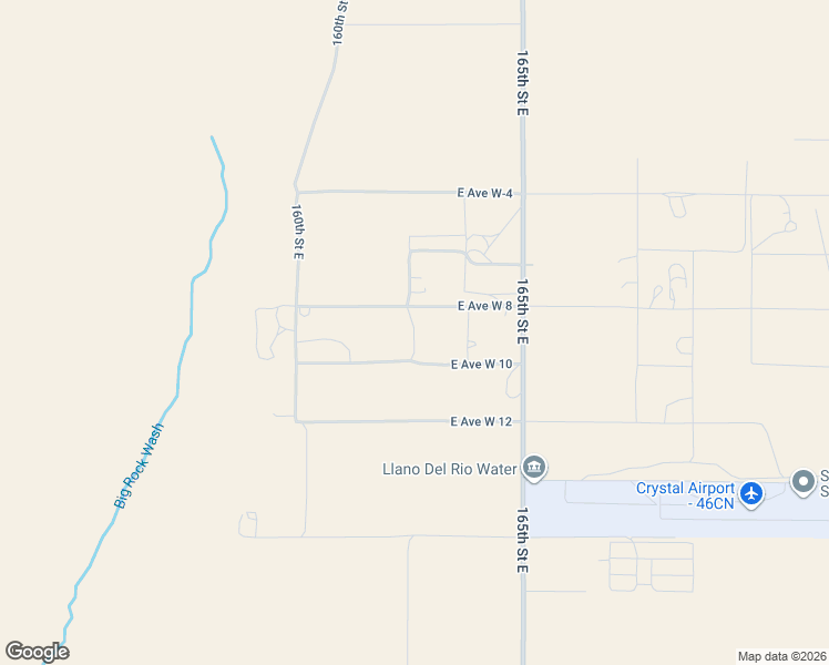 map of restaurants, bars, coffee shops, grocery stores, and more near 165th Street East in Los Angeles County