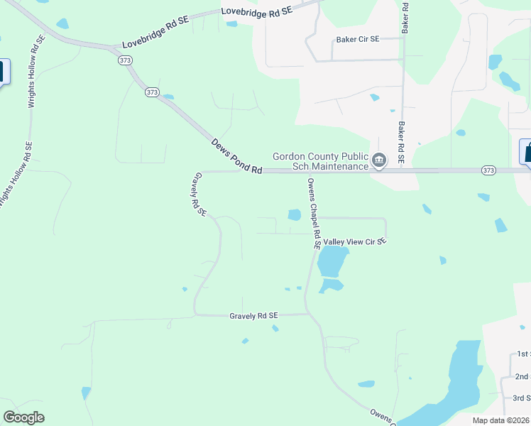 map of restaurants, bars, coffee shops, grocery stores, and more near 145 Valley View Drive Southeast in Calhoun
