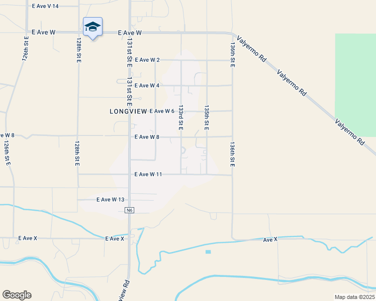 map of restaurants, bars, coffee shops, grocery stores, and more near 33128 133rd Street East in Pearblossom