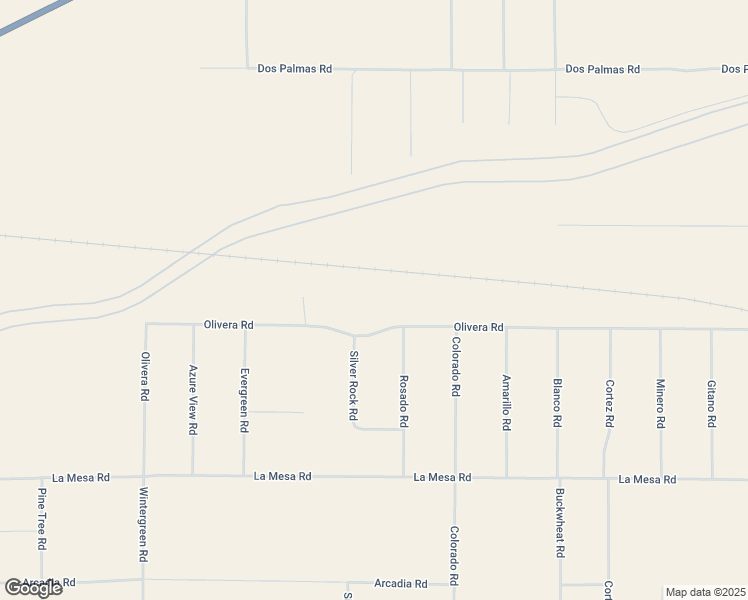 map of restaurants, bars, coffee shops, grocery stores, and more near 2140 Olivera Road in Phelan