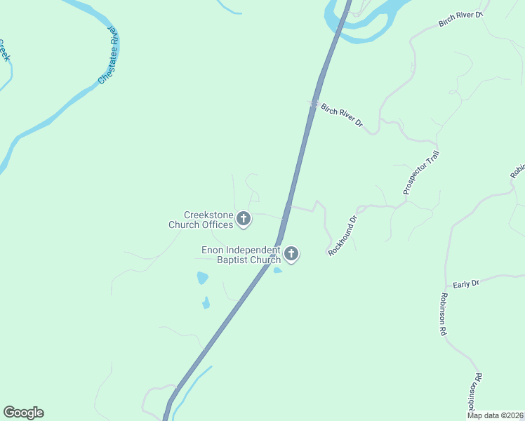 map of restaurants, bars, coffee shops, grocery stores, and more near 80 River Knoll Way in Dahlonega