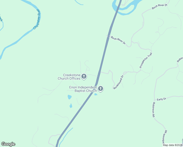 map of restaurants, bars, coffee shops, grocery stores, and more near 70 River Knoll Way in Dahlonega