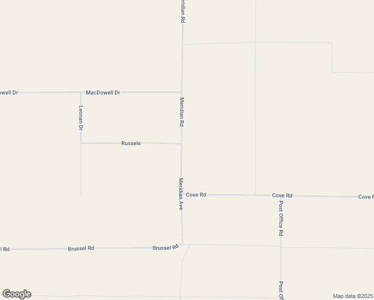 map of restaurants, bars, coffee shops, grocery stores, and more near Meridian Avenue in Lucerne Valley