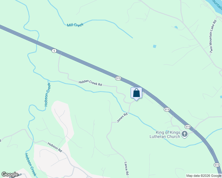 map of restaurants, bars, coffee shops, grocery stores, and more near 423 Hidden Creek Road in Jasper