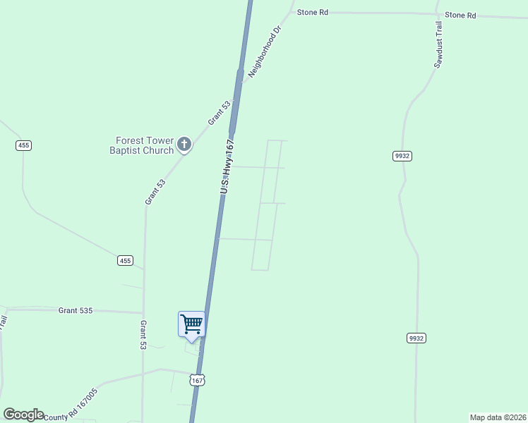 map of restaurants, bars, coffee shops, grocery stores, and more near 212 Spring Road in Hensley