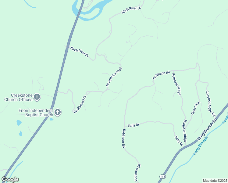 map of restaurants, bars, coffee shops, grocery stores, and more near 51 Cane Mill Lane in Dahlonega