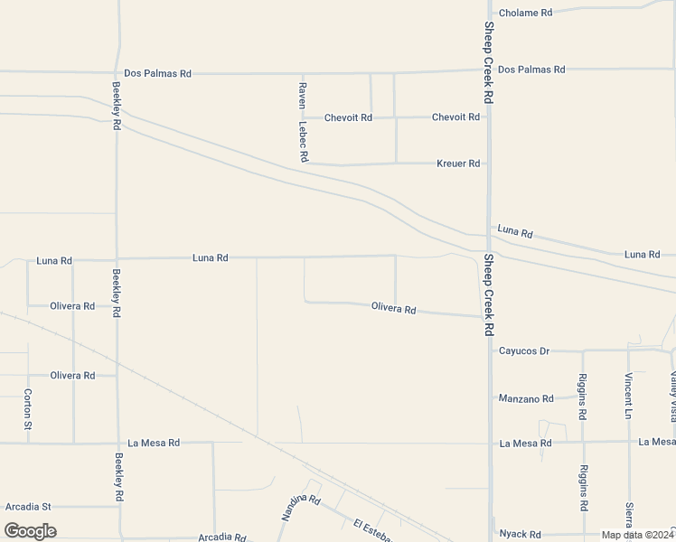 map of restaurants, bars, coffee shops, grocery stores, and more near 3789 Luna Road in Phelan