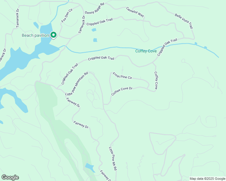 map of restaurants, bars, coffee shops, grocery stores, and more near 14 Frost Pine Circle in Big Canoe