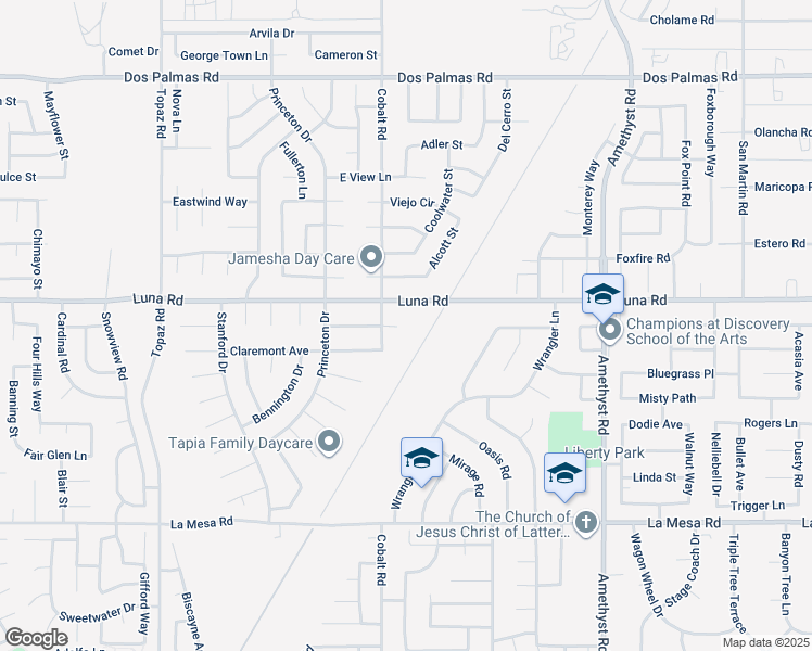 map of restaurants, bars, coffee shops, grocery stores, and more near 13334 Berkeley Lane in Victorville