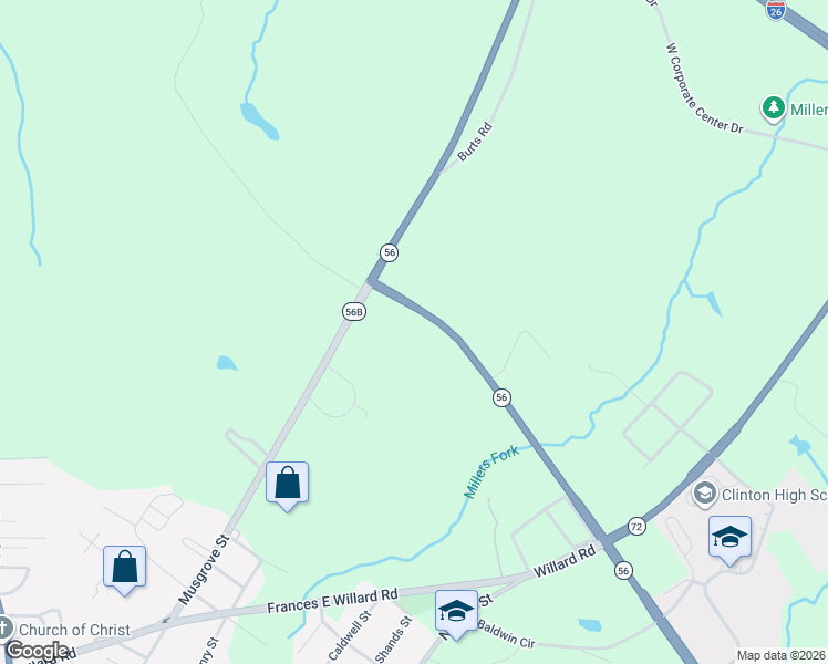 map of restaurants, bars, coffee shops, grocery stores, and more near 102 Horseshoe Lane in Clinton