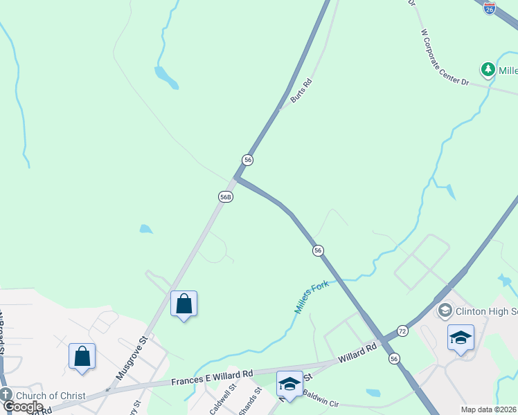 map of restaurants, bars, coffee shops, grocery stores, and more near 102 Horseshoe Lane in Clinton
