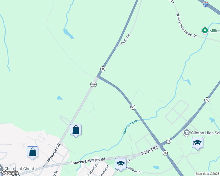 map of restaurants, bars, coffee shops, grocery stores, and more near 102 Horseshoe Lane in Clinton
