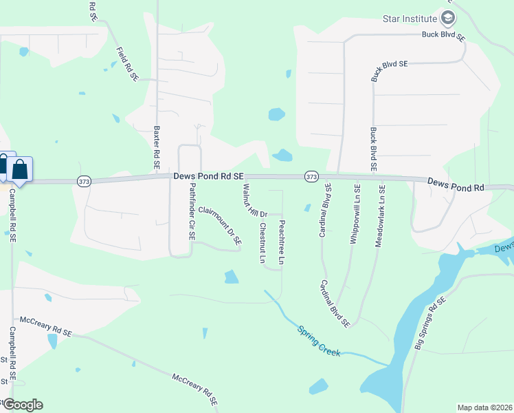 map of restaurants, bars, coffee shops, grocery stores, and more near 137 Walnut Hill Drive in Calhoun
