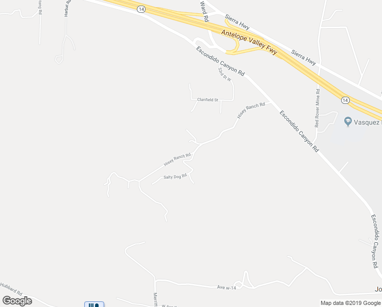 map of restaurants, bars, coffee shops, grocery stores, and more near Hisey Ranch Road in Los Angeles County