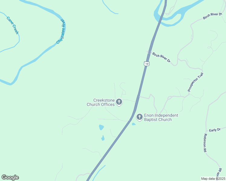 map of restaurants, bars, coffee shops, grocery stores, and more near 245 River Knoll Way in Dahlonega