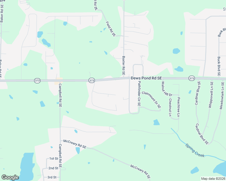 map of restaurants, bars, coffee shops, grocery stores, and more near 172 Hunters Trail in Calhoun