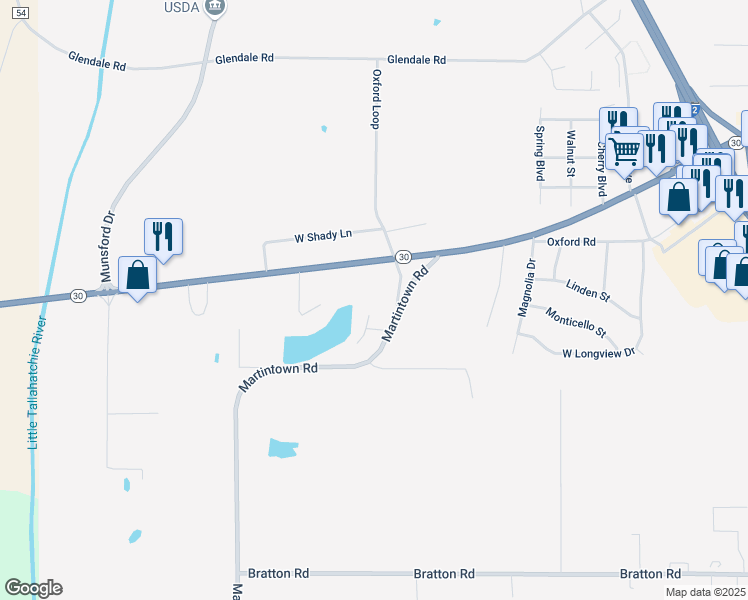 map of restaurants, bars, coffee shops, grocery stores, and more near 900-998 Oxford Loop in New Albany