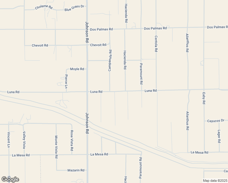 map of restaurants, bars, coffee shops, grocery stores, and more near 5430 Luna Road in Phelan