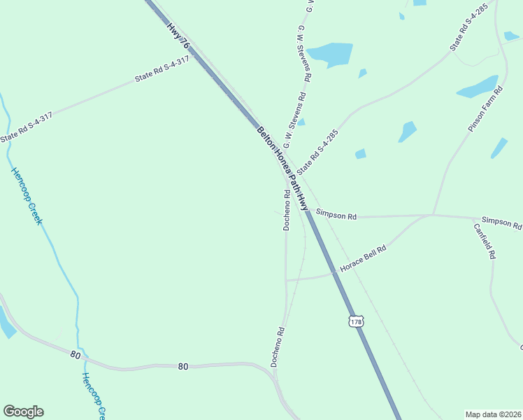 map of restaurants, bars, coffee shops, grocery stores, and more near 114 Docheno Road in Belton