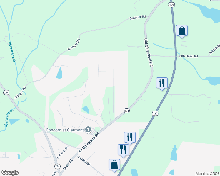 map of restaurants, bars, coffee shops, grocery stores, and more near 6563 Station Drive in Clermont