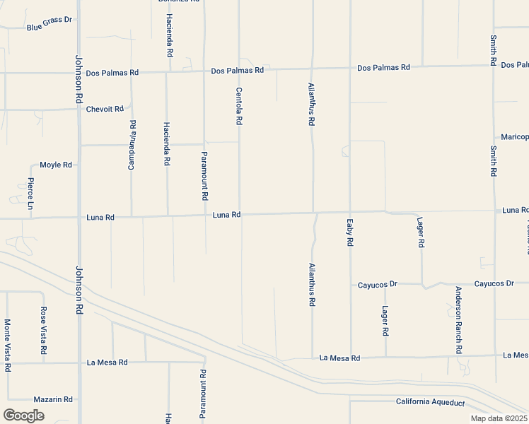 map of restaurants, bars, coffee shops, grocery stores, and more near 5520 Luna Road in Phelan