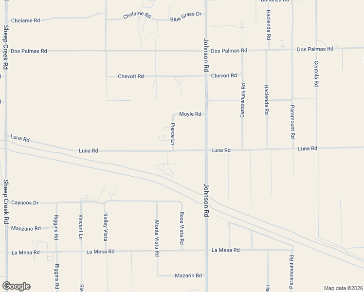 map of restaurants, bars, coffee shops, grocery stores, and more near 4778 Luna Road in Phelan