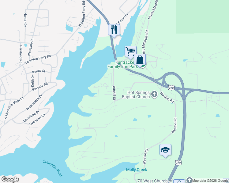 map of restaurants, bars, coffee shops, grocery stores, and more near 201 Dunhill Street in Garland