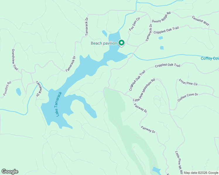 map of restaurants, bars, coffee shops, grocery stores, and more near 389 Tamarack Drive in Big Canoe