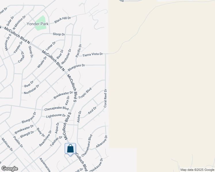 map of restaurants, bars, coffee shops, grocery stores, and more near 4092 Coral Reef Dr in Lake Havasu City