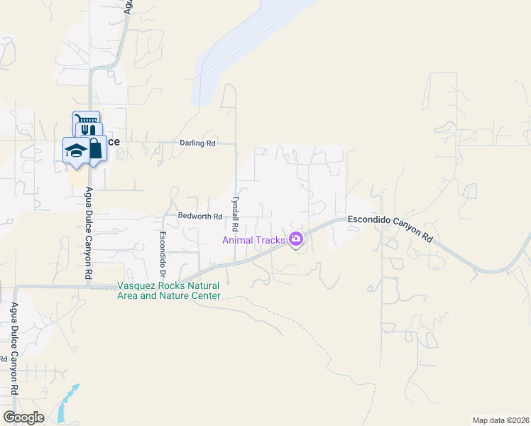 map of restaurants, bars, coffee shops, grocery stores, and more near 10415 Bedworth Road in Agua Dulce