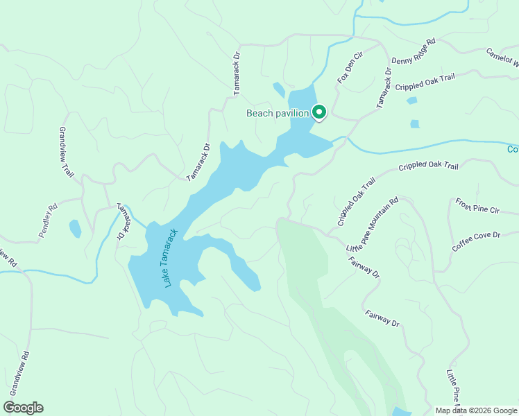 map of restaurants, bars, coffee shops, grocery stores, and more near 36 Lake View Trace in Big Canoe