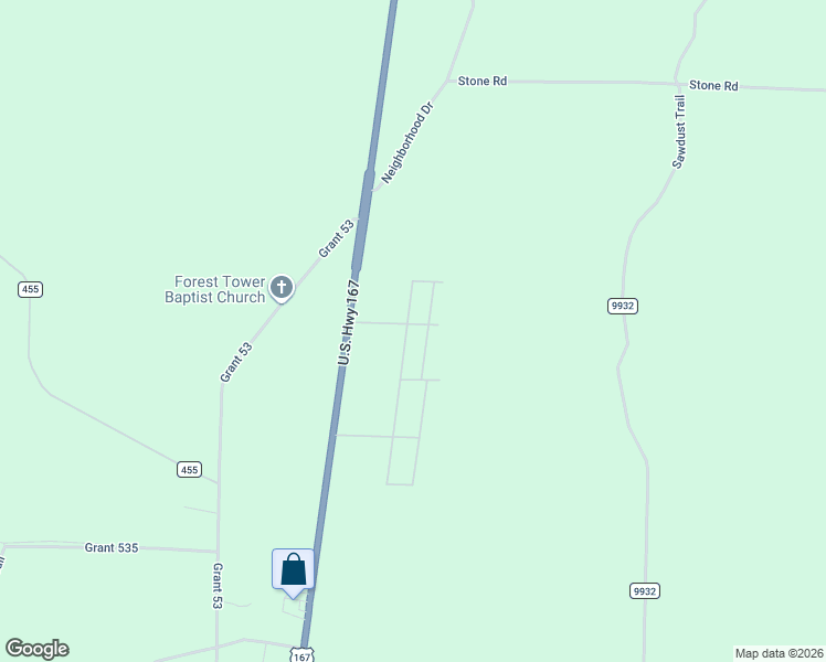 map of restaurants, bars, coffee shops, grocery stores, and more near 152 Spring Road in Hensley