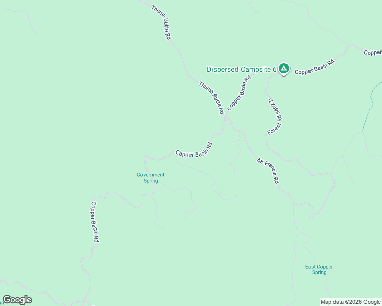 map of restaurants, bars, coffee shops, grocery stores, and more near Copper Basin Road in Prescott