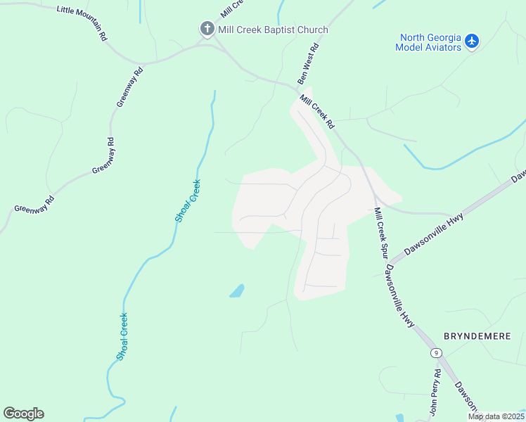 map of restaurants, bars, coffee shops, grocery stores, and more near 524 Makers Way in Dawsonville