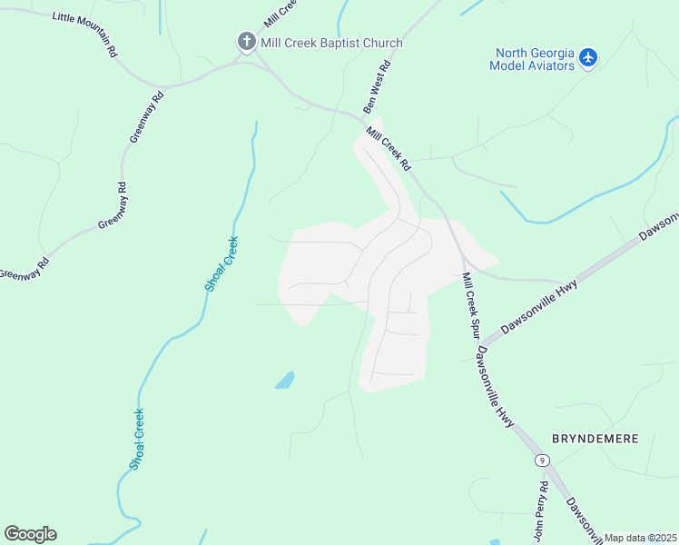 map of restaurants, bars, coffee shops, grocery stores, and more near 450 Makers Way in Dawsonville