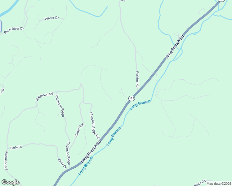 map of restaurants, bars, coffee shops, grocery stores, and more near 2041 Long Branch Road in Dahlonega