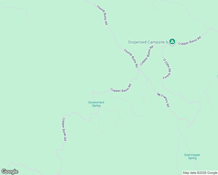 map of restaurants, bars, coffee shops, grocery stores, and more near Copper Basin Road in Prescott