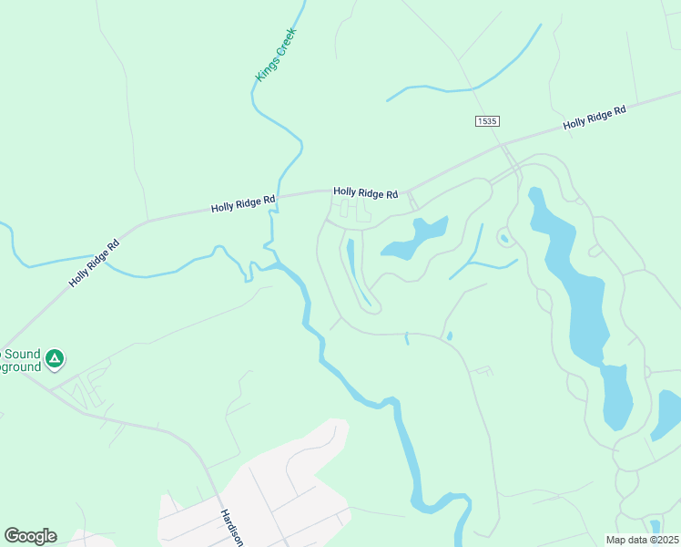 map of restaurants, bars, coffee shops, grocery stores, and more near 324 Lake Firefly Loop in Holly Ridge