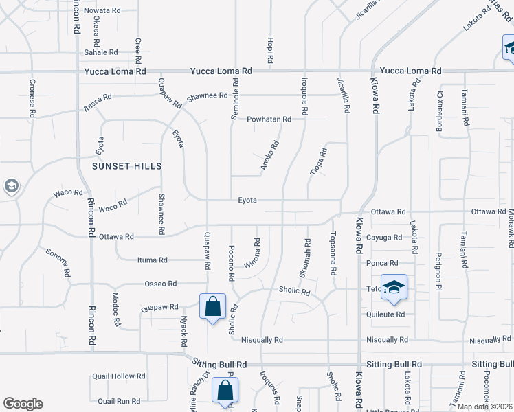 map of restaurants, bars, coffee shops, grocery stores, and more near 20603 Eyota in Apple Valley