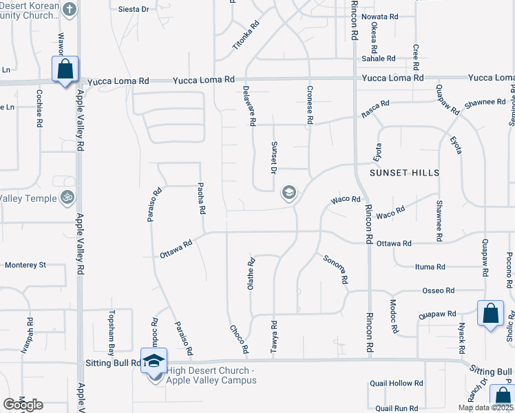 map of restaurants, bars, coffee shops, grocery stores, and more near 19858 Eyota in Apple Valley