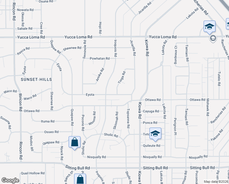 map of restaurants, bars, coffee shops, grocery stores, and more near 20718 Eyota in Apple Valley