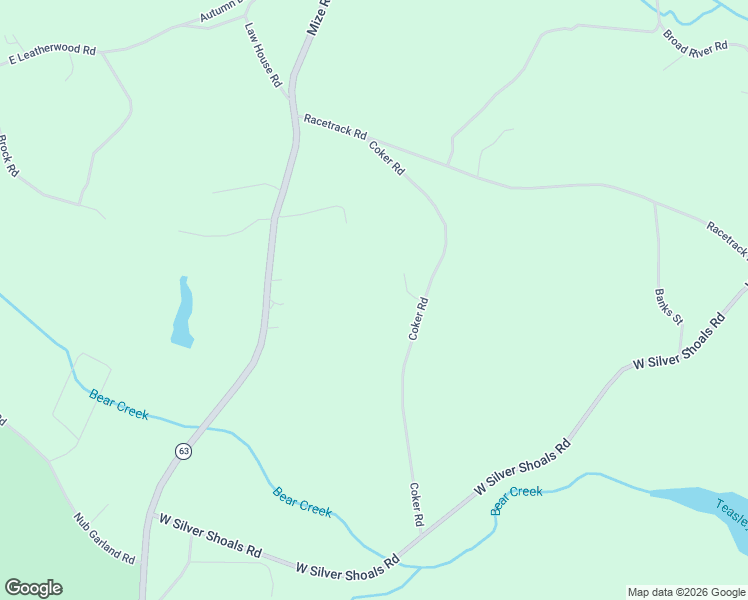 map of restaurants, bars, coffee shops, grocery stores, and more near 400 Coker Road in Toccoa