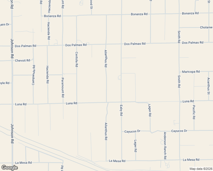 map of restaurants, bars, coffee shops, grocery stores, and more near Ailanthus Road in Phelan