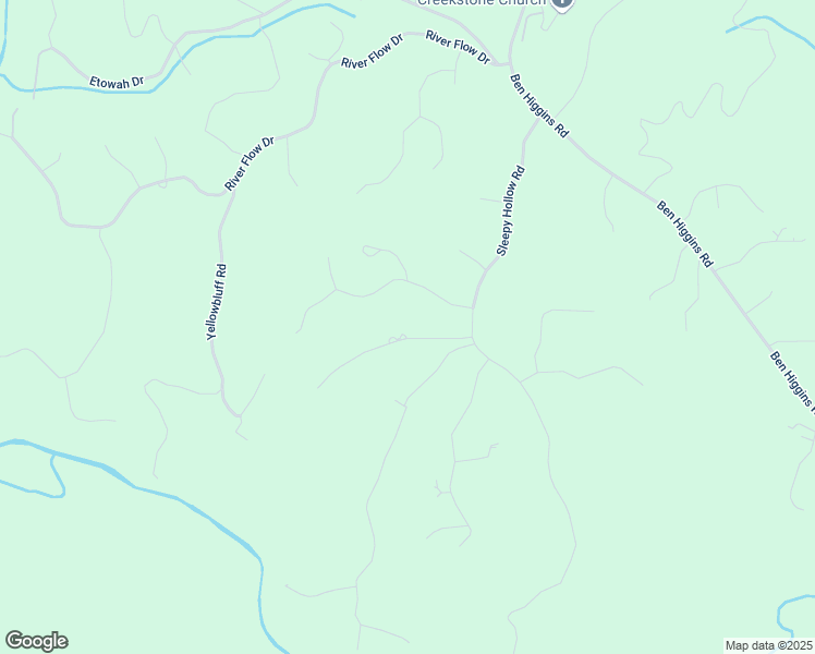map of restaurants, bars, coffee shops, grocery stores, and more near 142 Cedar Springs Lane in Dahlonega