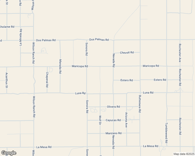 map of restaurants, bars, coffee shops, grocery stores, and more near 13456 Wolf Drive in Phelan