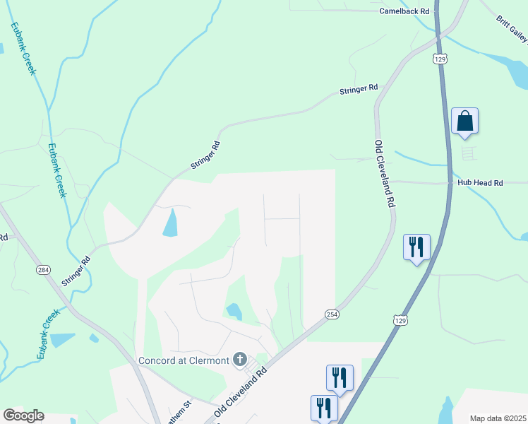 map of restaurants, bars, coffee shops, grocery stores, and more near 6737 Little Whistle Way in Clermont